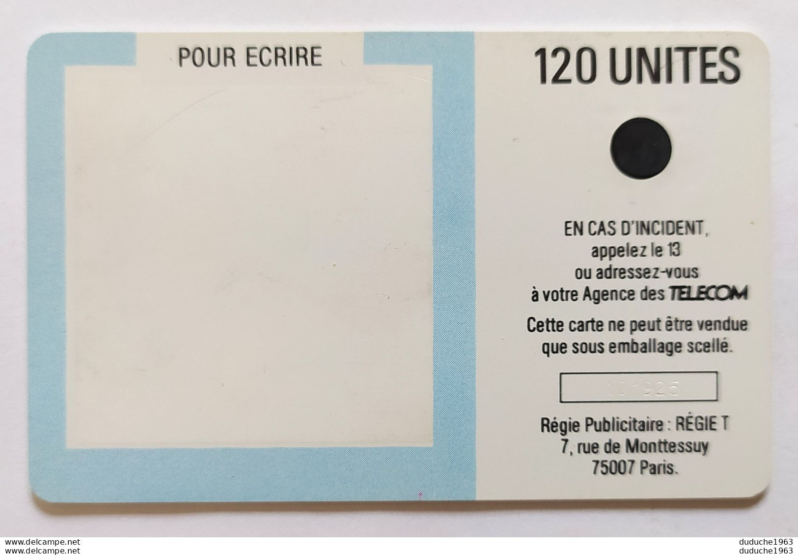 Télécarte France - Jean Cortot 1987 - Sin Clasificación