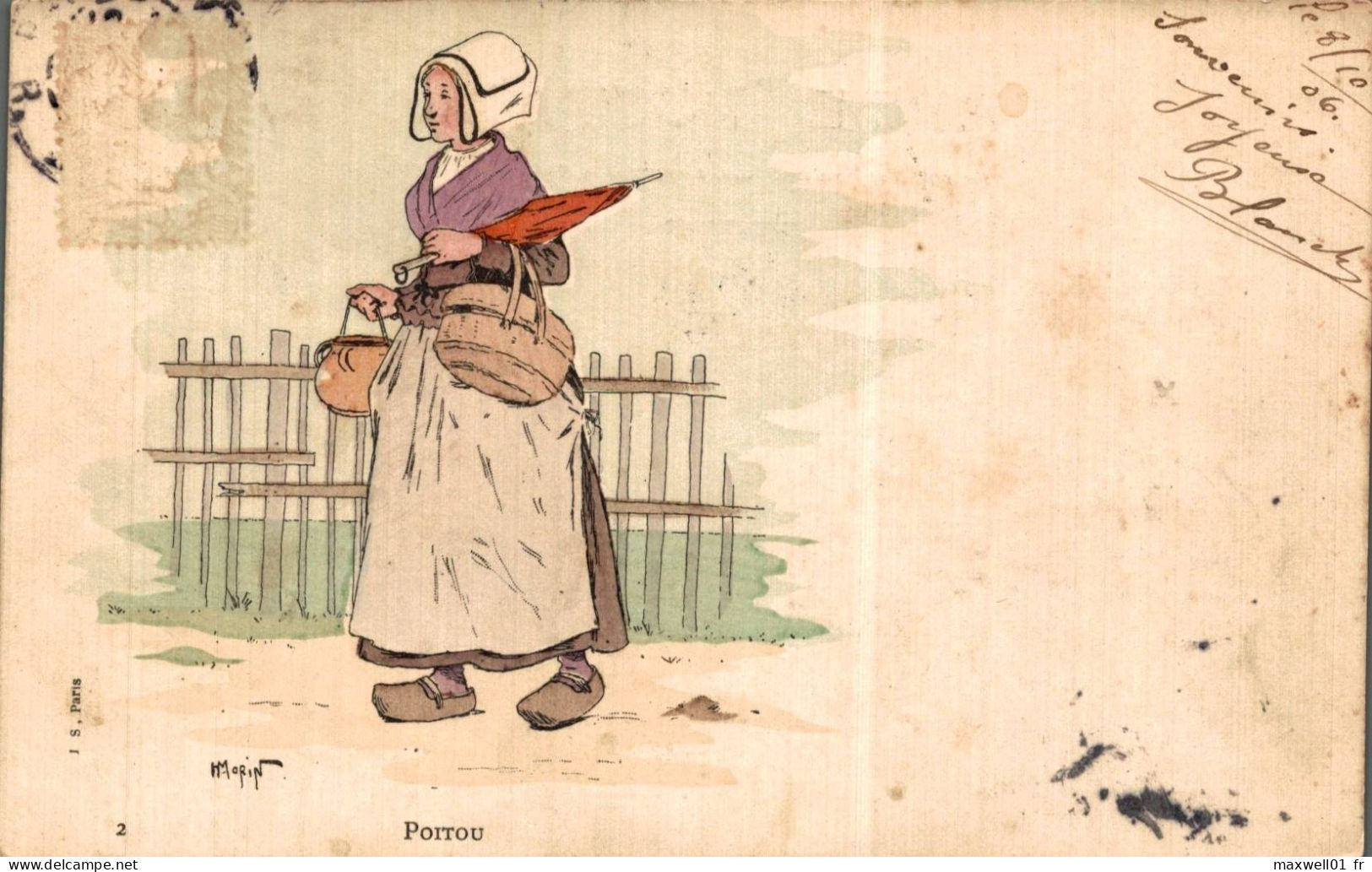O8 - Carte Postale Illustrateur Morin - Poitou - Morin, Henri