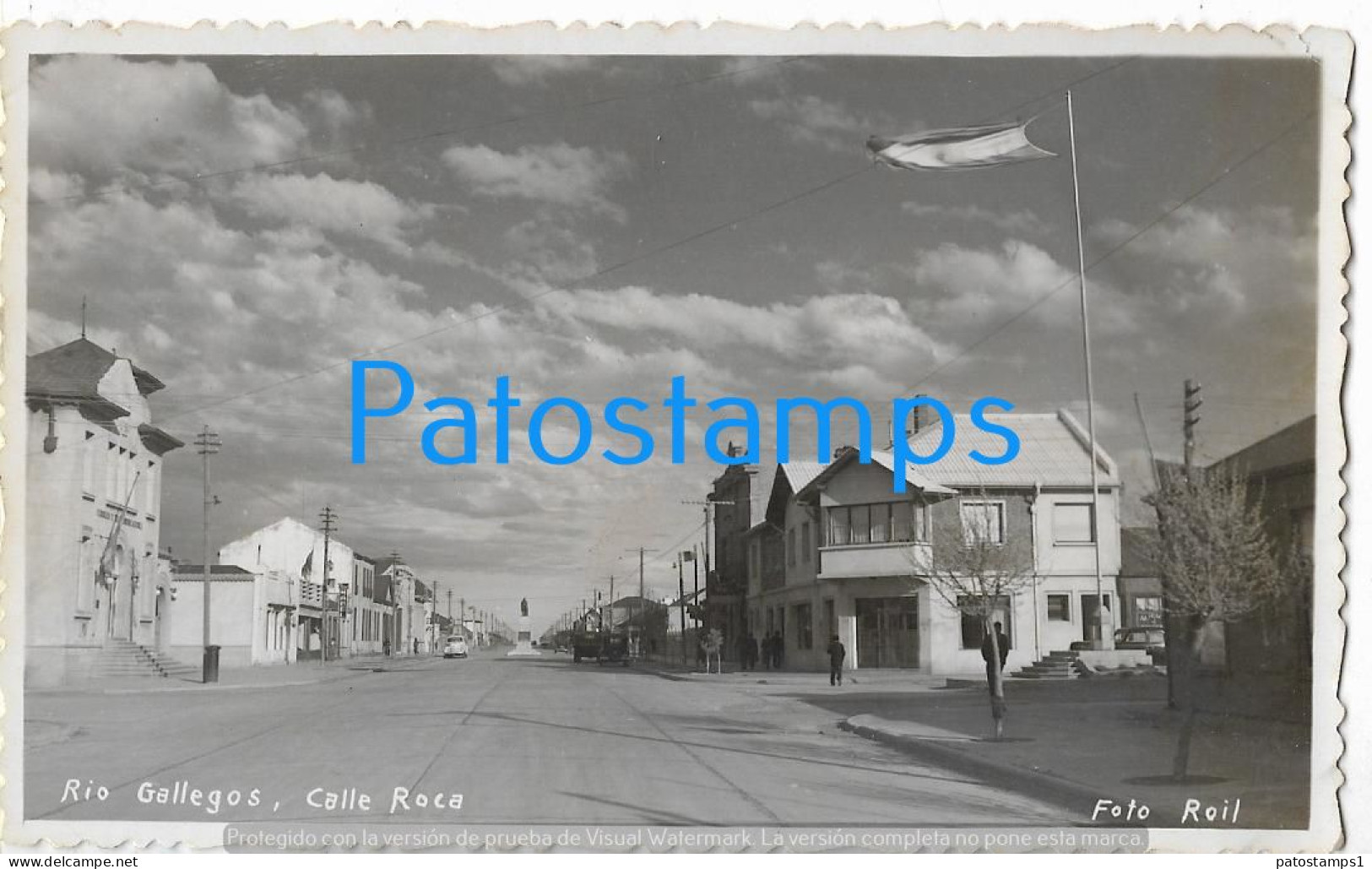 228868 ARGENTINA PATAGONIA RIO GALLEGOS STREET CALLE ROCA PHOTO NO POSTAL POSTCARD - Argentine