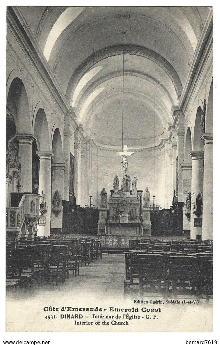 35 Dinard - Interieur De L'eglise - Dinard