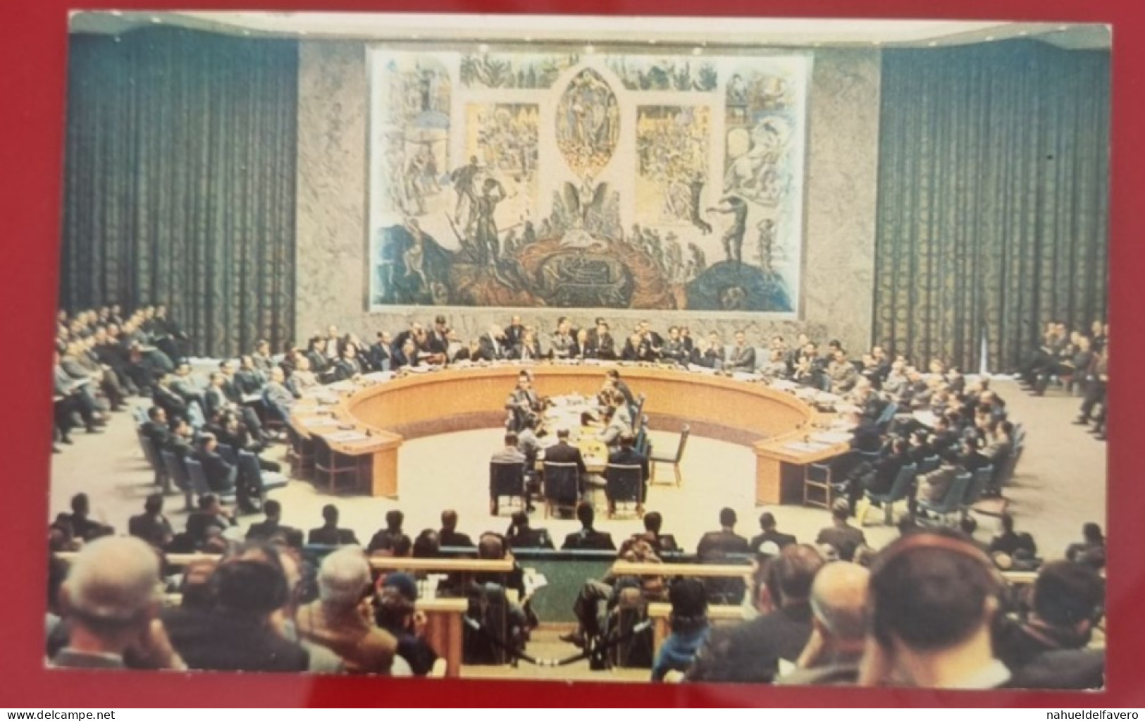 Uncirculated Postcard - USA - NY, NEW YORK CITY - UNITED NATIONS, SECURITY COUNCIL CHAMBER - Piazze