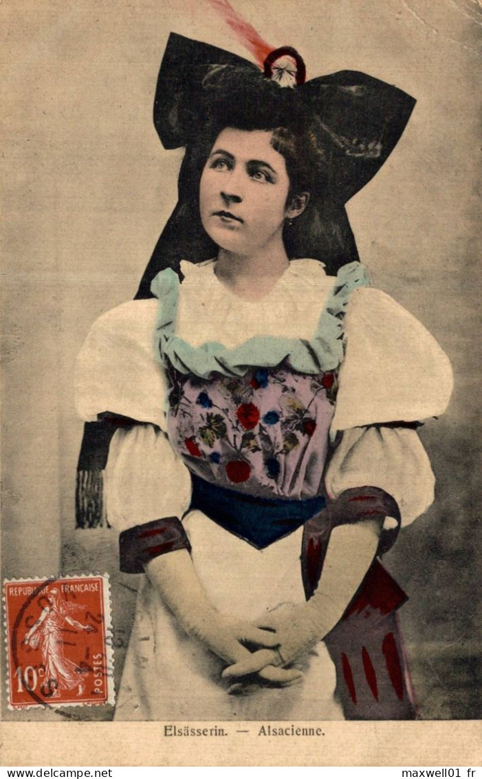 O8 - Carte Postale Fantaisie - Elsässerin - Alsacienne - Costumes