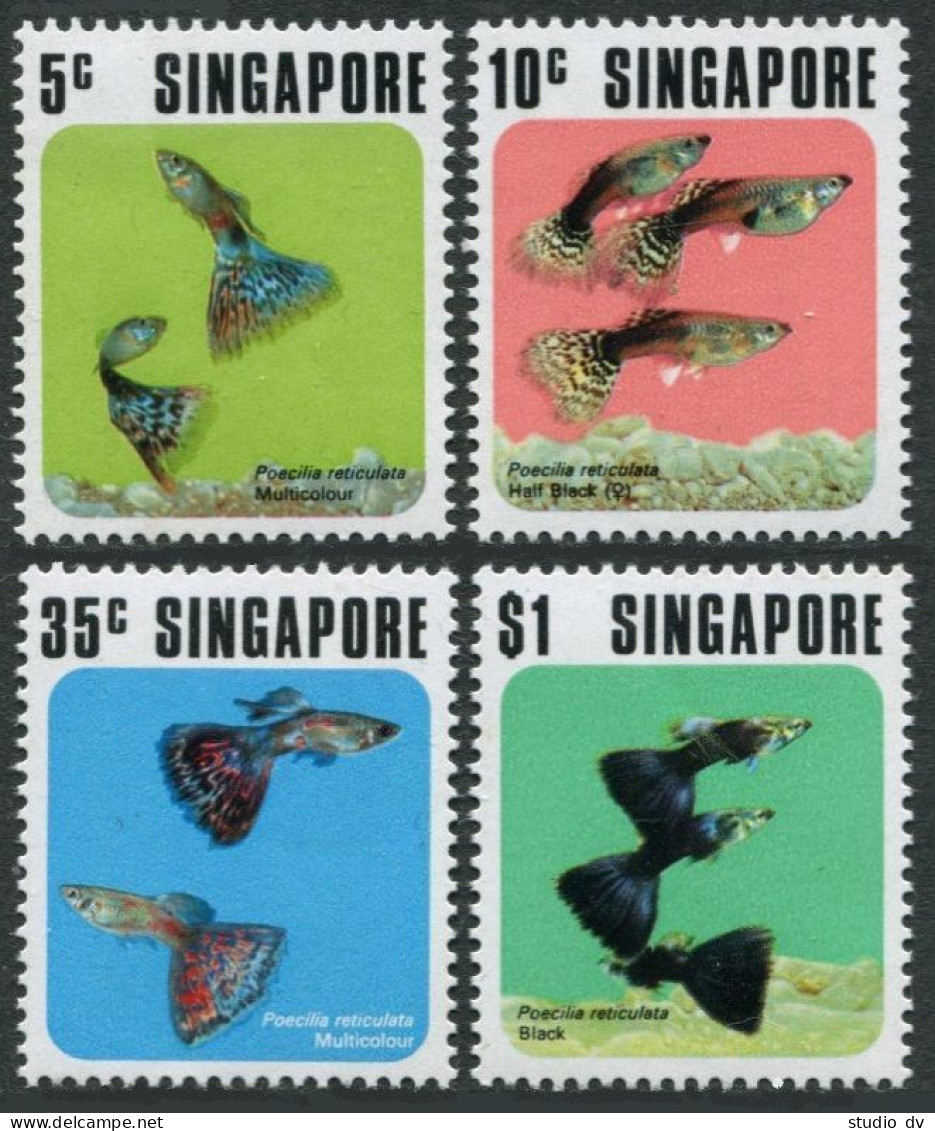 Singapore 206-209, MNH. Michel 209-212. Tropical Fish 1974. - Singapur (1959-...)