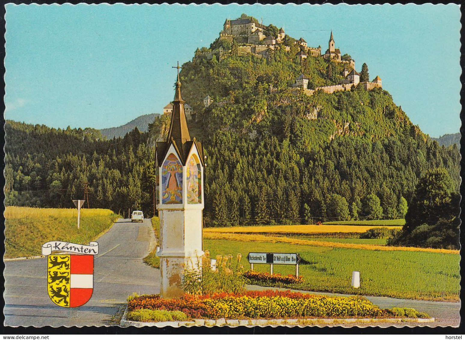 Austria - 9313 St. Georgen - Burg Hochosterwitz - Street - Car - St. Veit An Der Glan