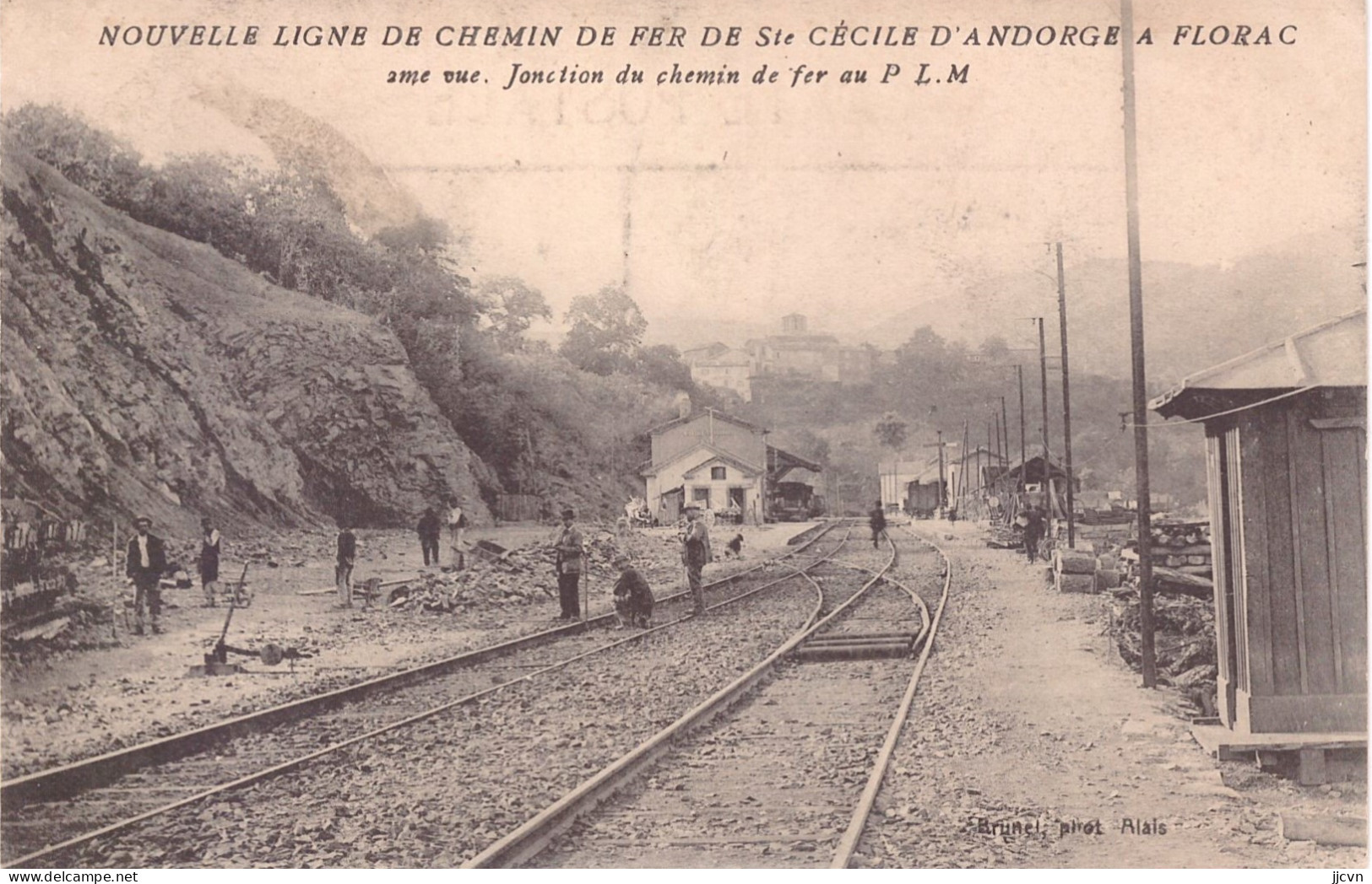 "/"48 - Lozère - Nouvelle Ligne Chemin De Fer Ste Cécile Andorge-Florac - 2ème - Vue Jonction Du Chemin De Fer Au PLM - Autres & Non Classés