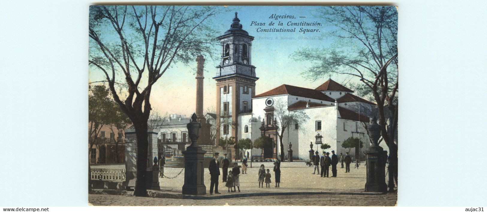 Espagne - Spain - Espana - Andalucia - Cadiz - Algeciras - Plaza De La Constitucion - Constitutional Square - état - Cádiz