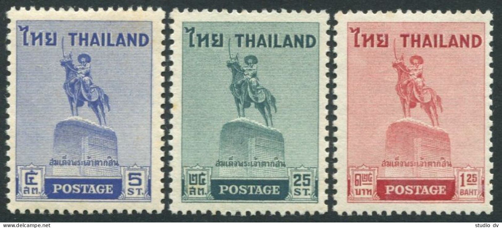 Thailand 312-314,lightly Hinged. Mi 322-324. King Somdech P'ya Chan Taksin,1955. - Thaïlande