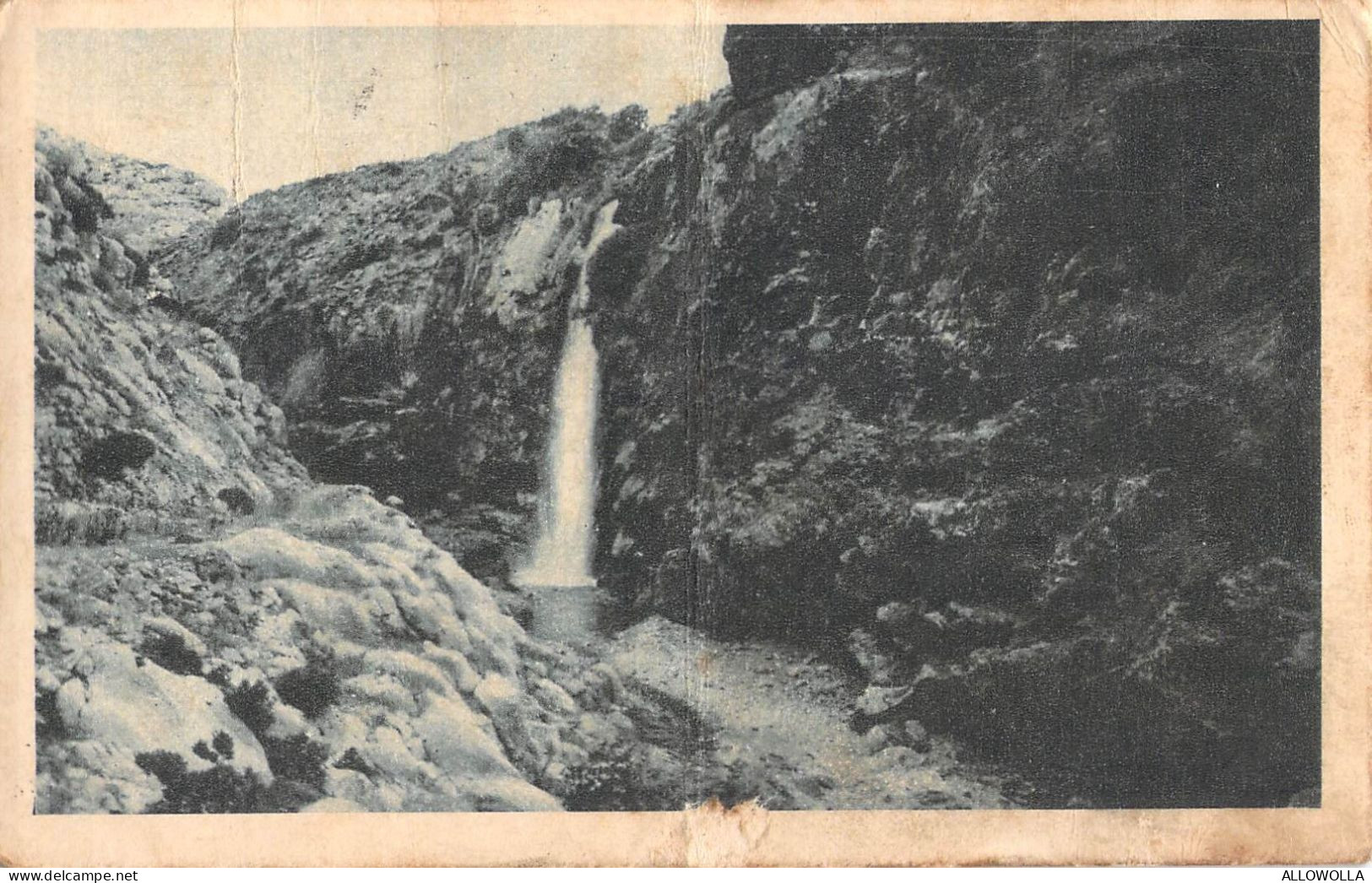 26972 " LA CASCATA DI BU MANSUR-ENTE DOPOLAVORO PER LA CIRENAICA " ANIMATA -VERA FOTO-CART.POST. SPED.1933 - Libyen