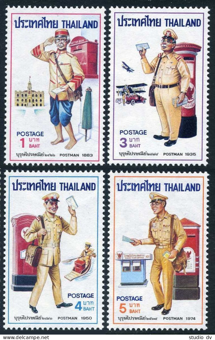 Thailand 792-795,MNH.Michel 813-816. Development Of Mailmen's Uniforms,1975. - Thaïlande
