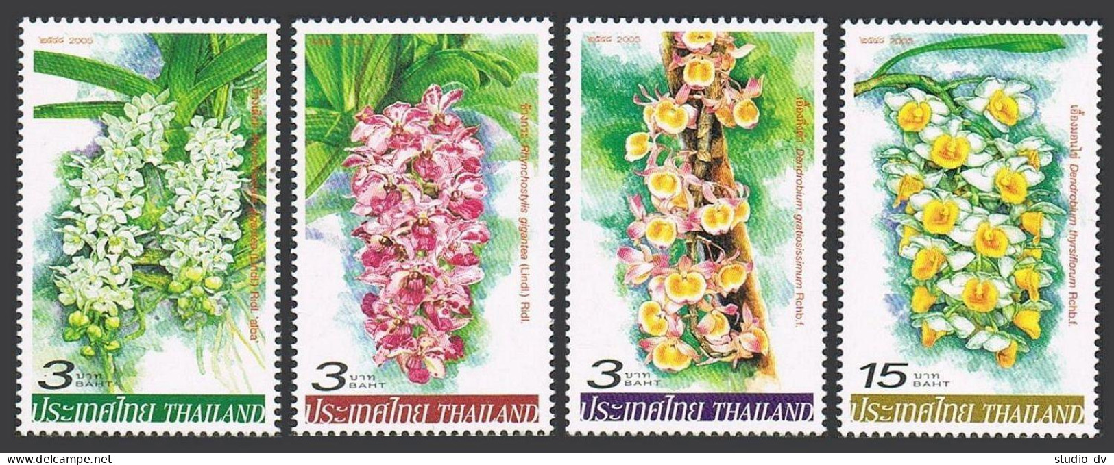 Thailand 2189-2192,2192a,MNH. Orchids 2005. - Thailand