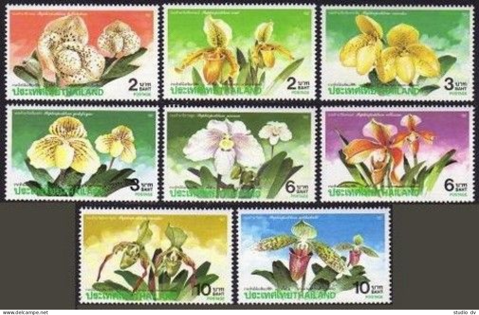 Thailand 1438-1445, MNH. Michel 1464-1471. Asia-Pacific Orchid Conference, 1992. - Thailand