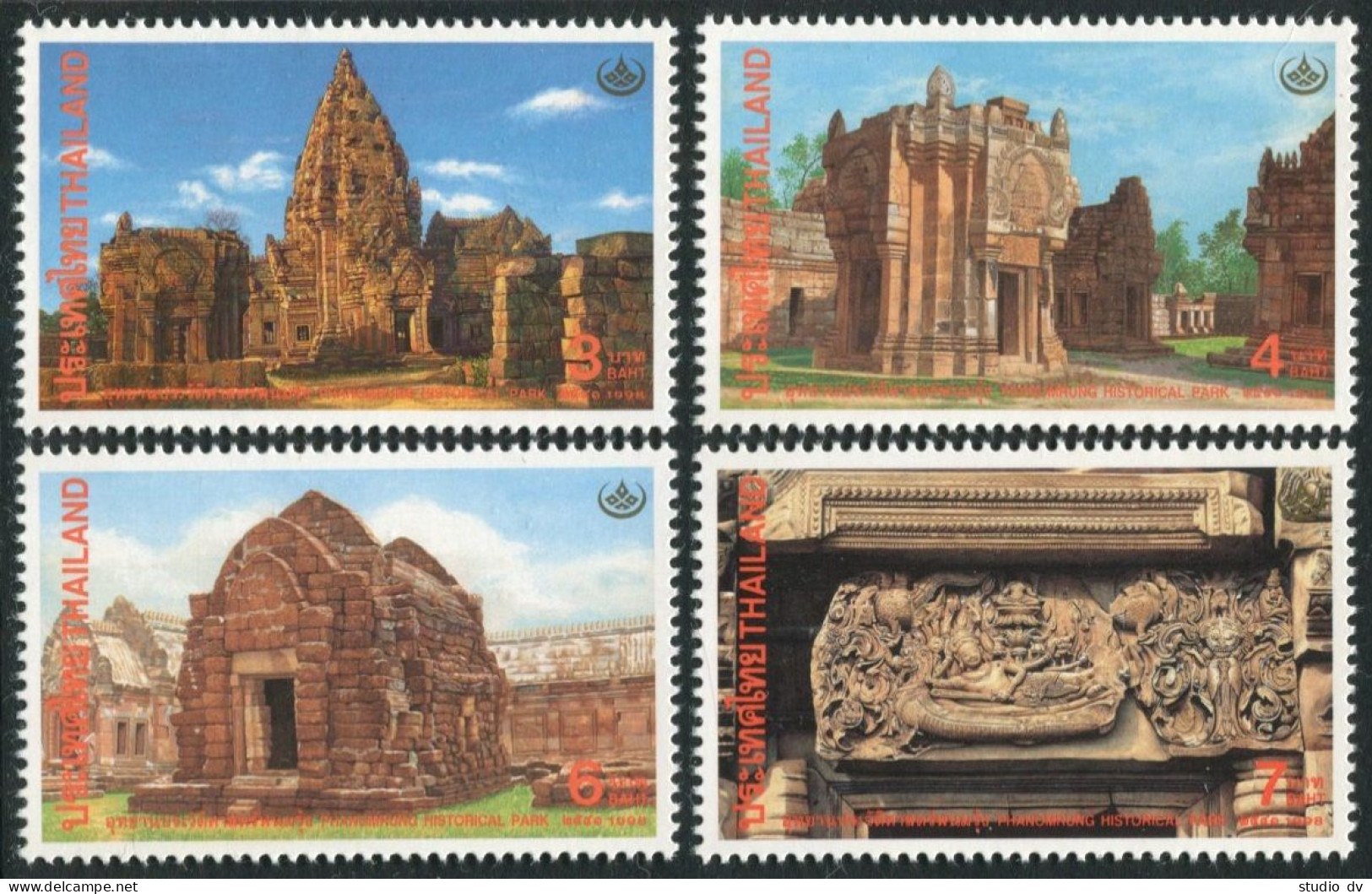 Thailand 1797-1800,1800a,MNH. Heritage Conservation Day,1998.Phanomrung Park. - Thailand