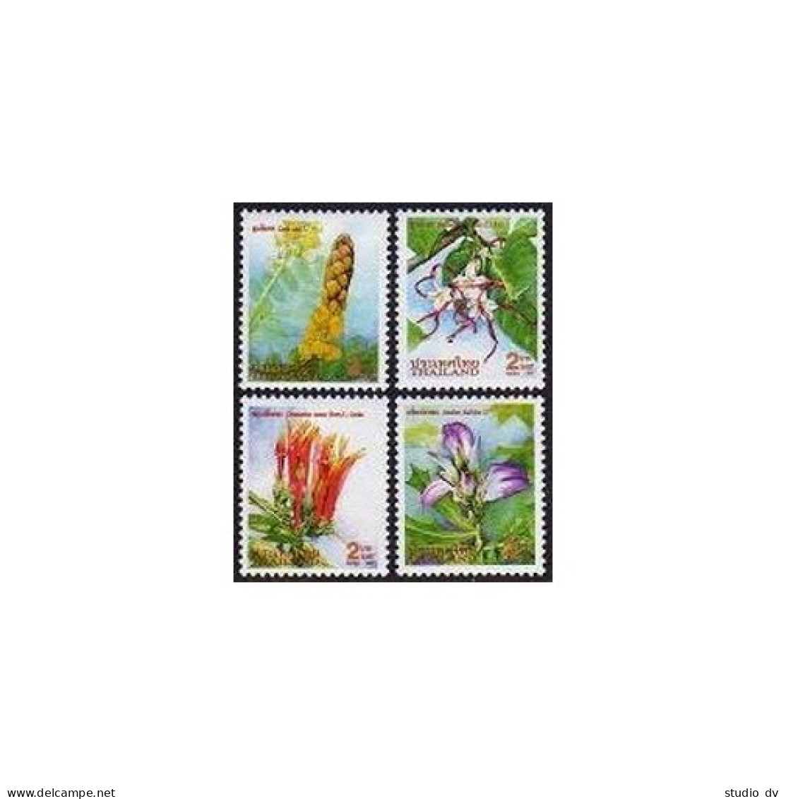 Thailand 1777-1780,1780a Sheet,MNH. New Year 1998,Flowers.1977. - Thaïlande