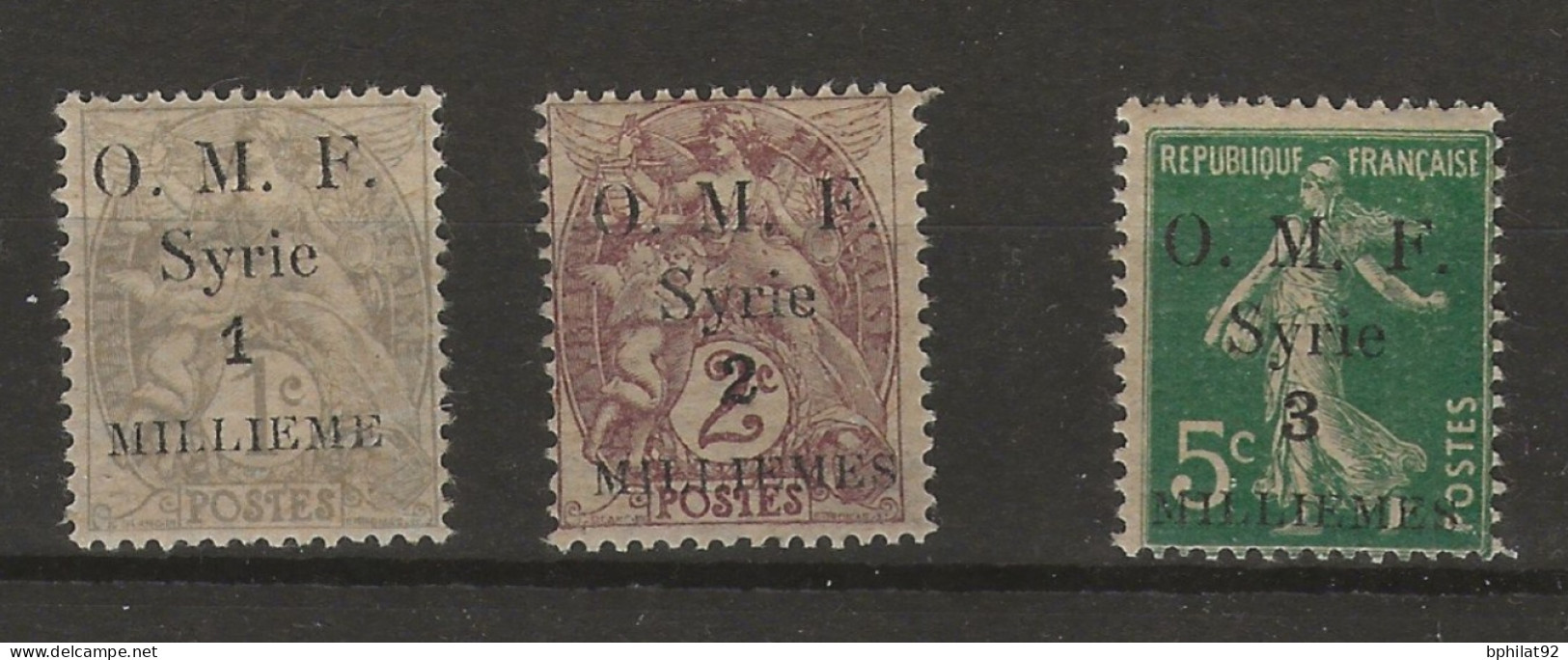 !!! SYRIE, SÉRIE N°21/23 NEUVE﹡ - Unused Stamps