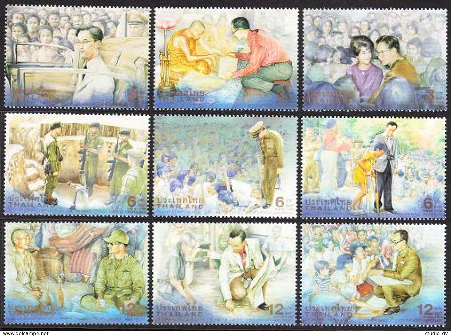 Thailand 1906-1914,1914a,MNH. King Bhumibol Adulyadej-72th Birthday,1999. - Thailand