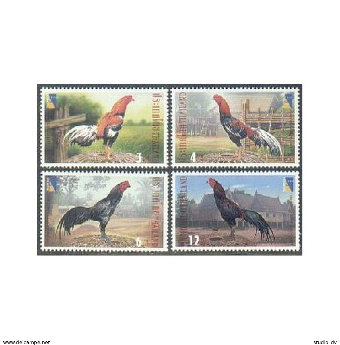 Thailand 1986-1989,1989a Perf,imperf Sheets,MNH. THAIPEX-2001.Domesticated Fowl. - Tailandia