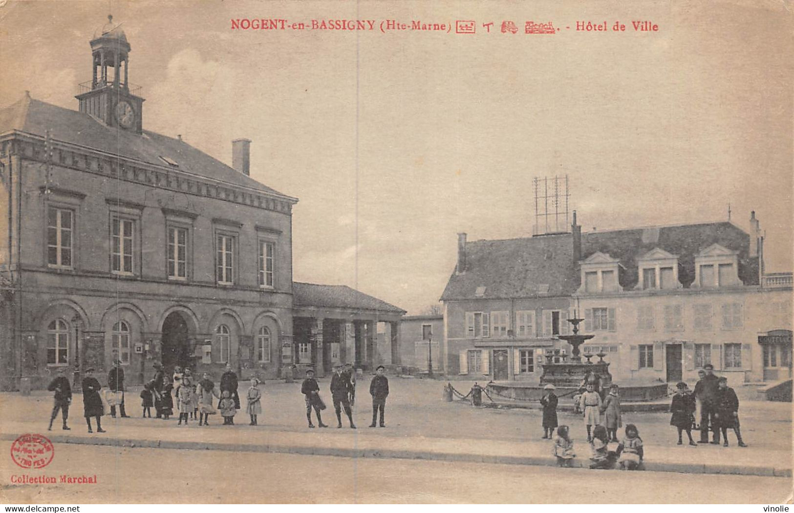 P-24-Mi-Is-1914 : NOGENT-EN-BASSIGNY. PLACE DE L'HOTEL DE VILLE - Nogent-en-Bassigny