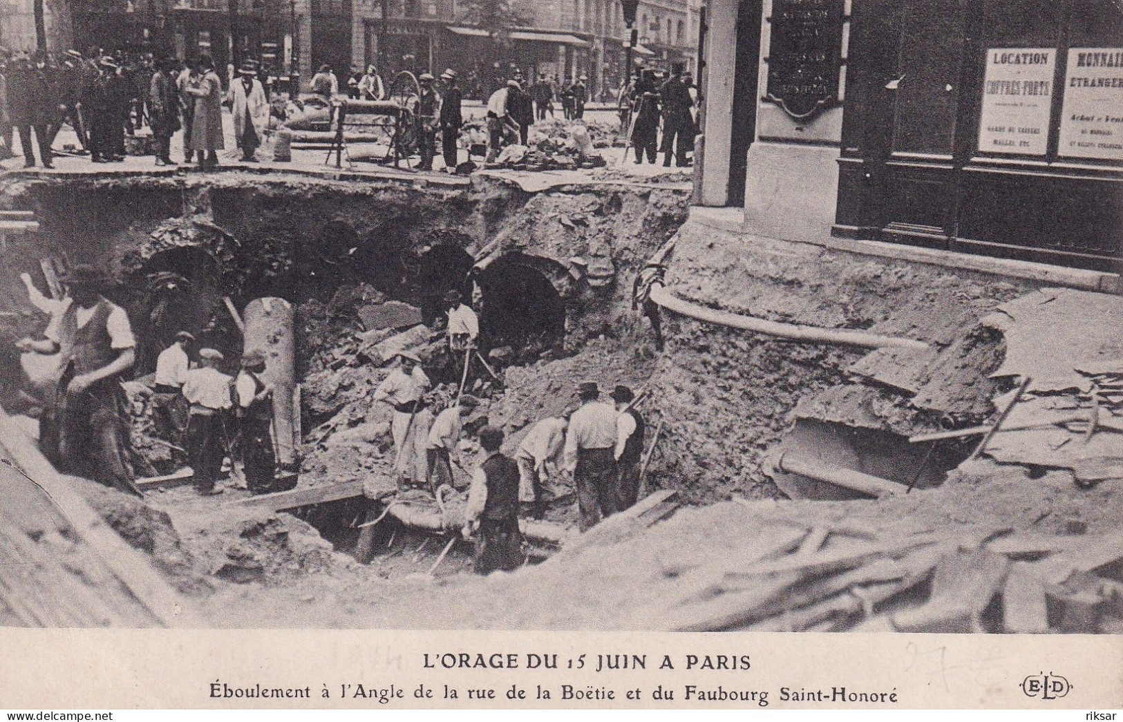 PARIS(8 Em ARRONDISSEMENT) ORAGE 1914 - Distretto: 08