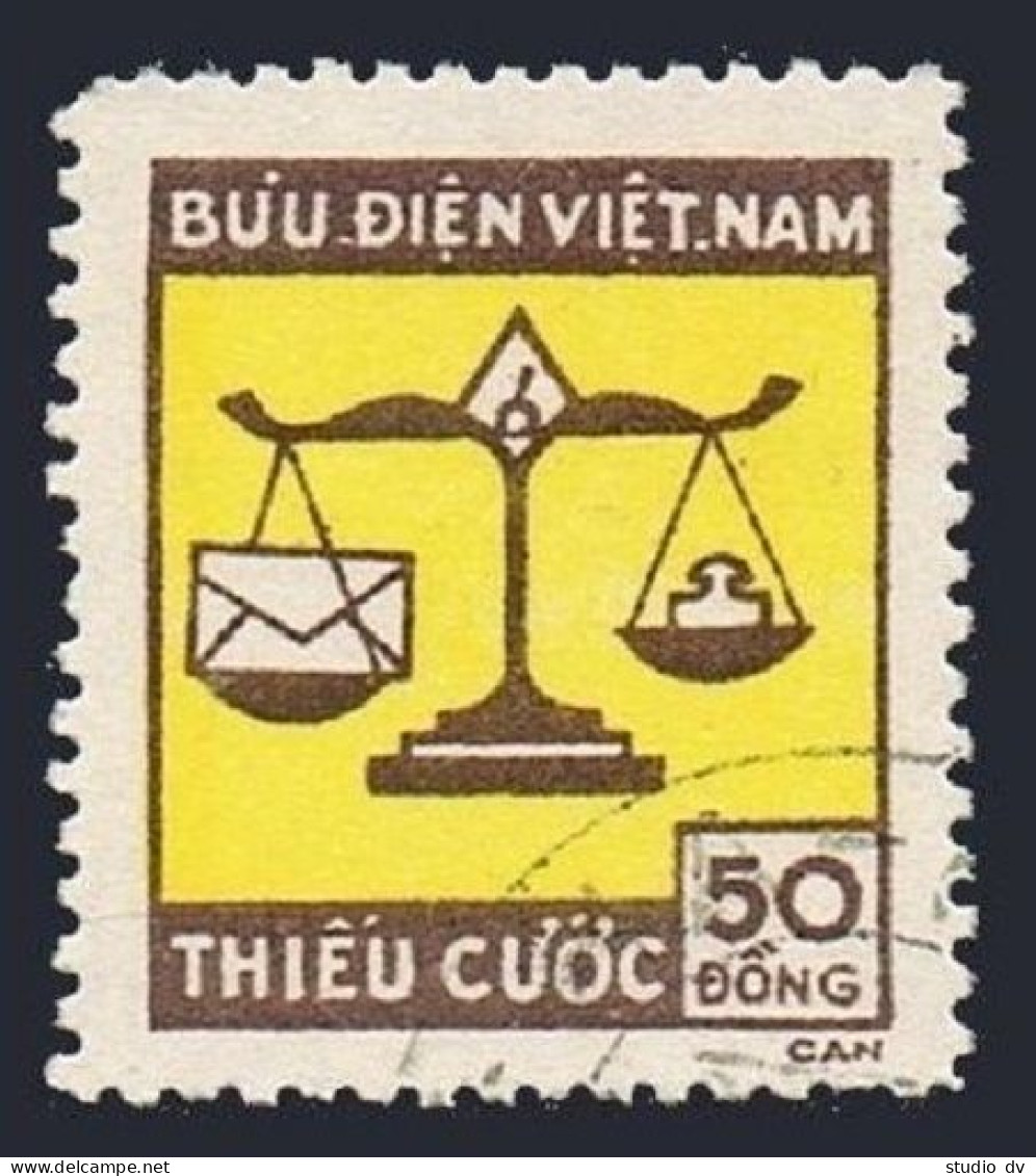 Viet Nam J14,CTO.Michel P14. Postage Due Stamps 1955.Scale. - Vietnam