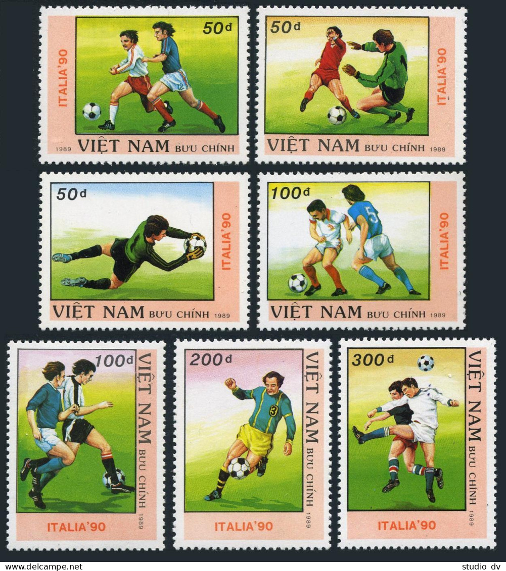 Viet Nam 2008-2014,2015,MNH.Michel 2080-2086,Bl.72. World Soccer Cup Italy-1990. - Viêt-Nam