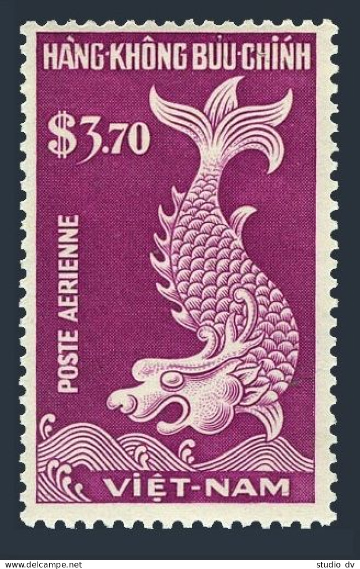 Viet Nam South C9, MNH. Michel King Bao-Dai 86. Air Post 1952. Fish. - Viêt-Nam