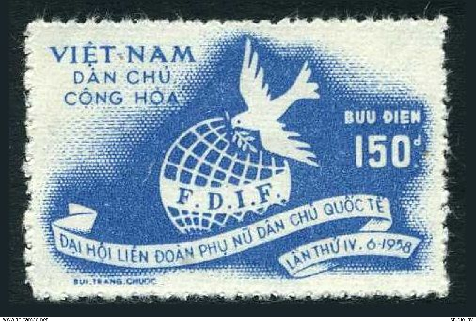Viet Nam 71,lightly Hinged.Michel 74. Congress Of Democratic Women,1958. - Viêt-Nam