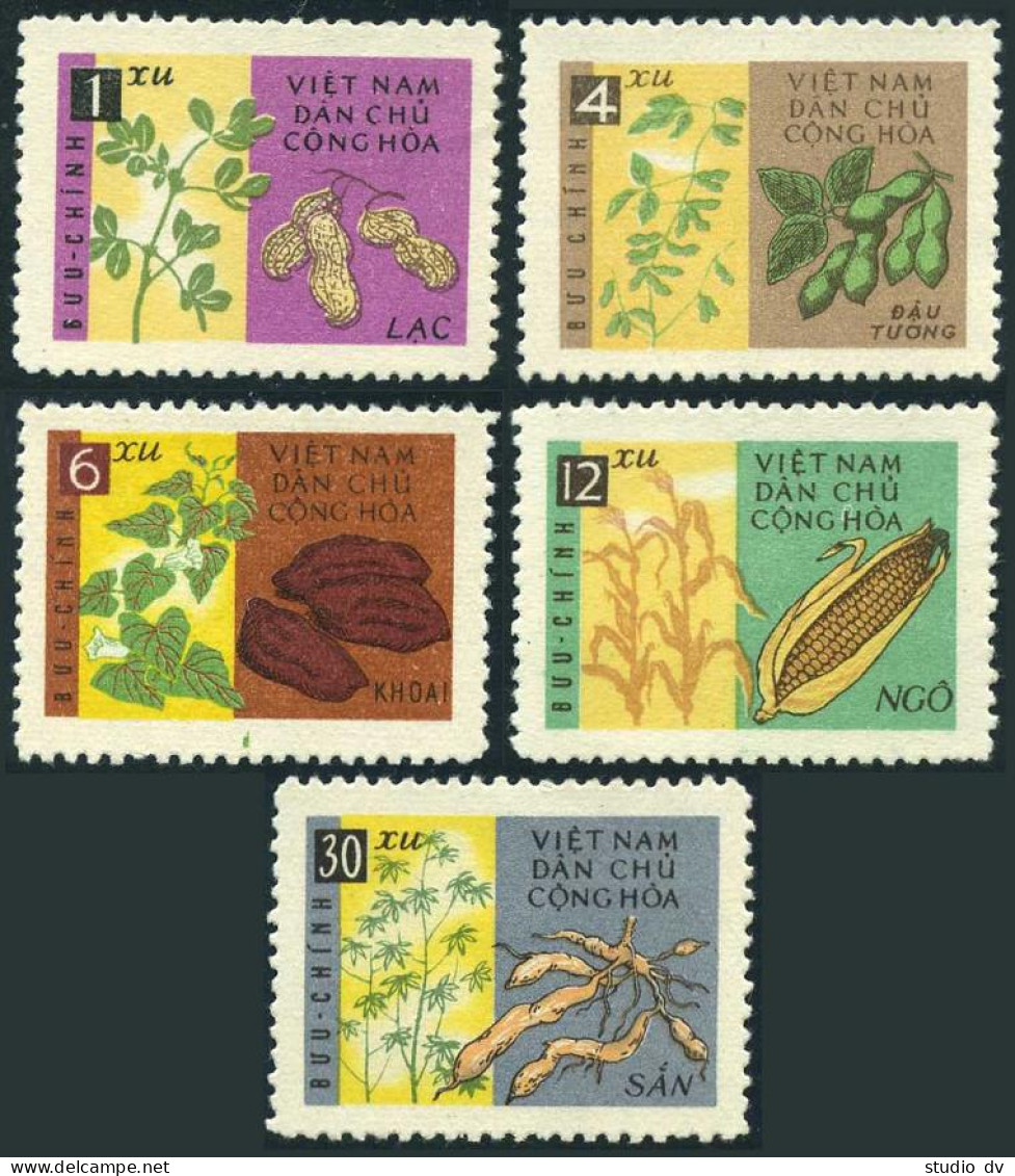 Viet Nam 224-228,lightly Hinged.Michel 231-235. Food Crops,1962. - Viêt-Nam