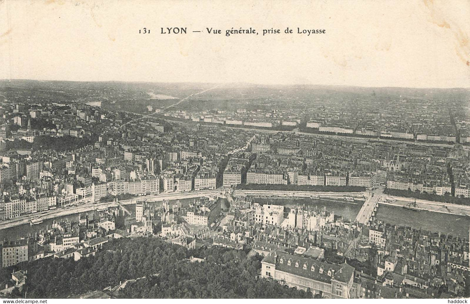 LYON : VUE GENERALE, PRISE DE LOYASSE - Other & Unclassified