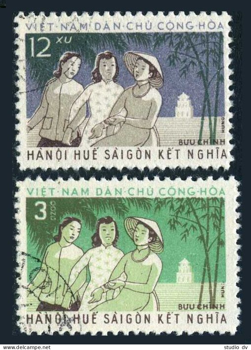 Viet Nam 162-163,CTO.Michel 170-171. Hanoi,Hue And Saigon,1961.  - Vietnam