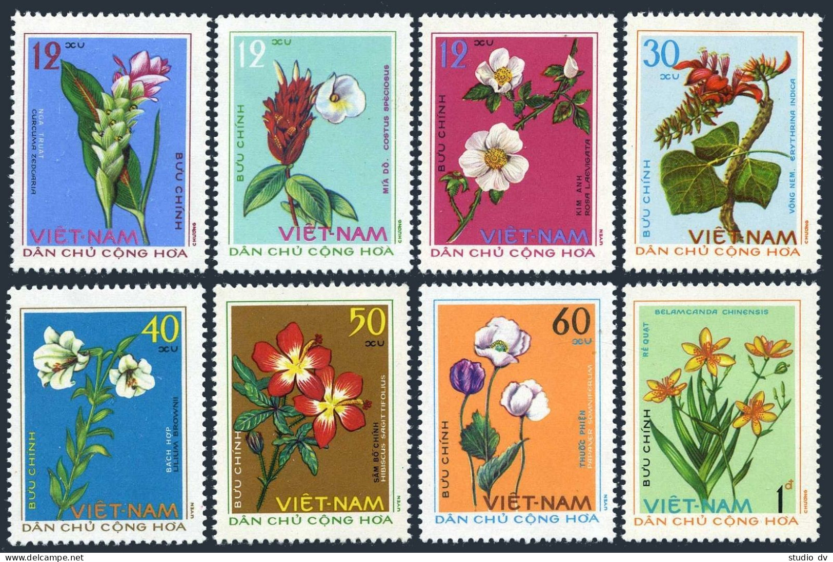 Viet Nam 755-762,MNH.Michel 795-802. Medicinal Plants,1975. - Viêt-Nam