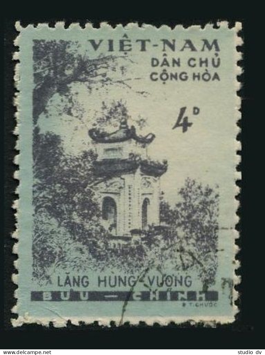 Viet Nam 120,CTO.Michel 124. 1960.Hung Vuong Temple. - Vietnam