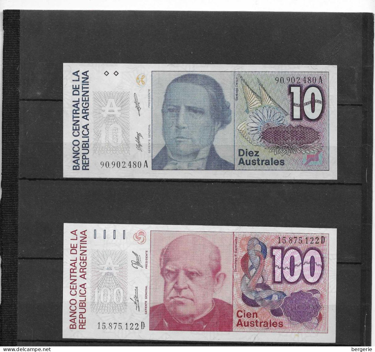 C/286            Argentine  -   2 Billets Neufs - Argentinië