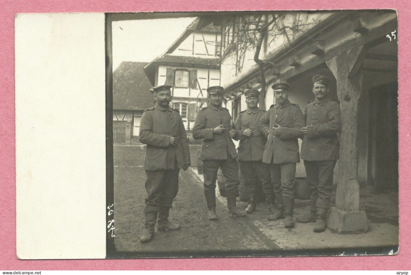 68 - OBER ELSASS - SUNDGAU - Carte Photo - Feldpost - LIR 119 - Landwehr Inft. Reg. 119 - Guerre 14/ 18 - 3 Scans - Sonstige & Ohne Zuordnung