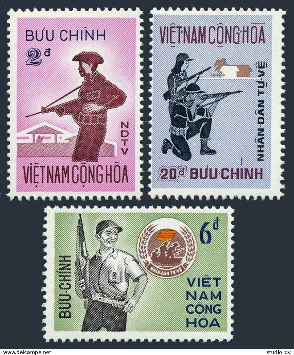 Viet Nam South 428-430, MNH. Michel 506-508. Civilian Self-defense Forces, 1972. - Viêt-Nam