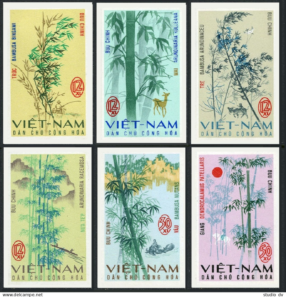 Viet Nam 449-454 Imperf,MNH.Michel 469-474. Bamboo 1967 - Viêt-Nam