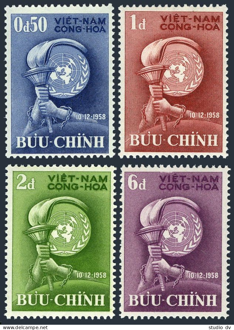 Viet Nam South 96-99, MNH. Mi 168-171. Declaration Of Human Rights, 10, 1958. - Vietnam