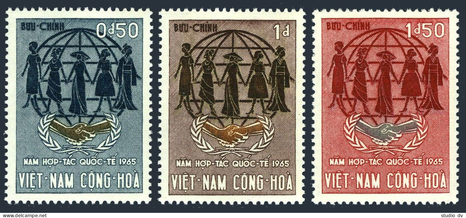 Viet Nam South 258-260,MNH.Michel 335-337. ICY-1965.Women Various Races. - Vietnam