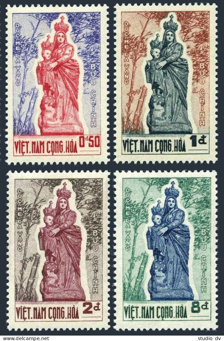 Viet Nam South 193-196, MNH. Michel 270-273. Madonna Of Vang, 1962.  - Vietnam
