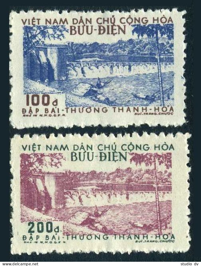 Viet Nam 47-48, Lightly Hinged. Michel 50A-51A. Bai Thuong Dam, 1956. - Viêt-Nam