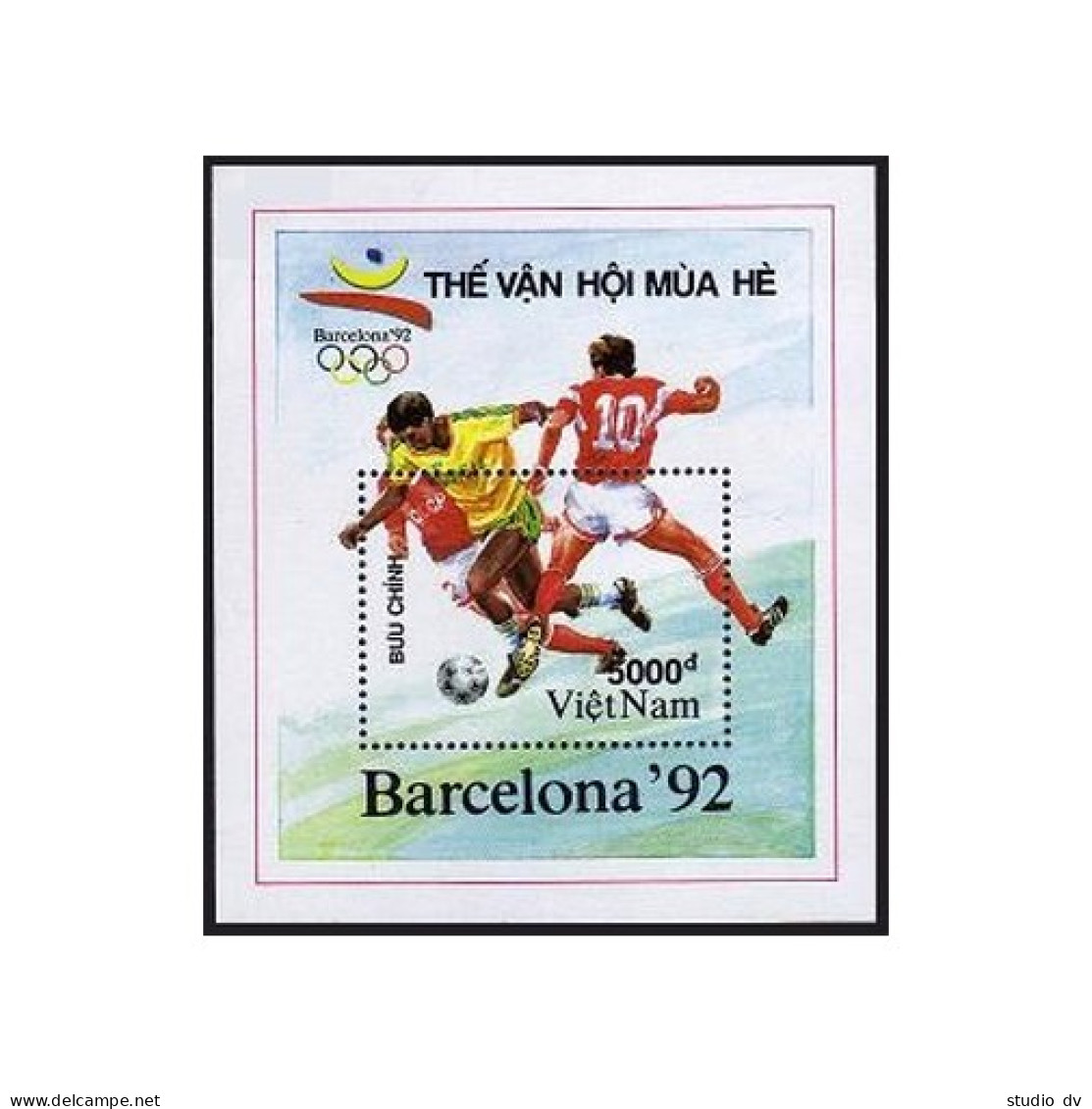 Viet Nam 2215-2222, MNH. Mi 2281-2287, Bl.86. Olympics Barcelona-1992. Sailing, - Vietnam