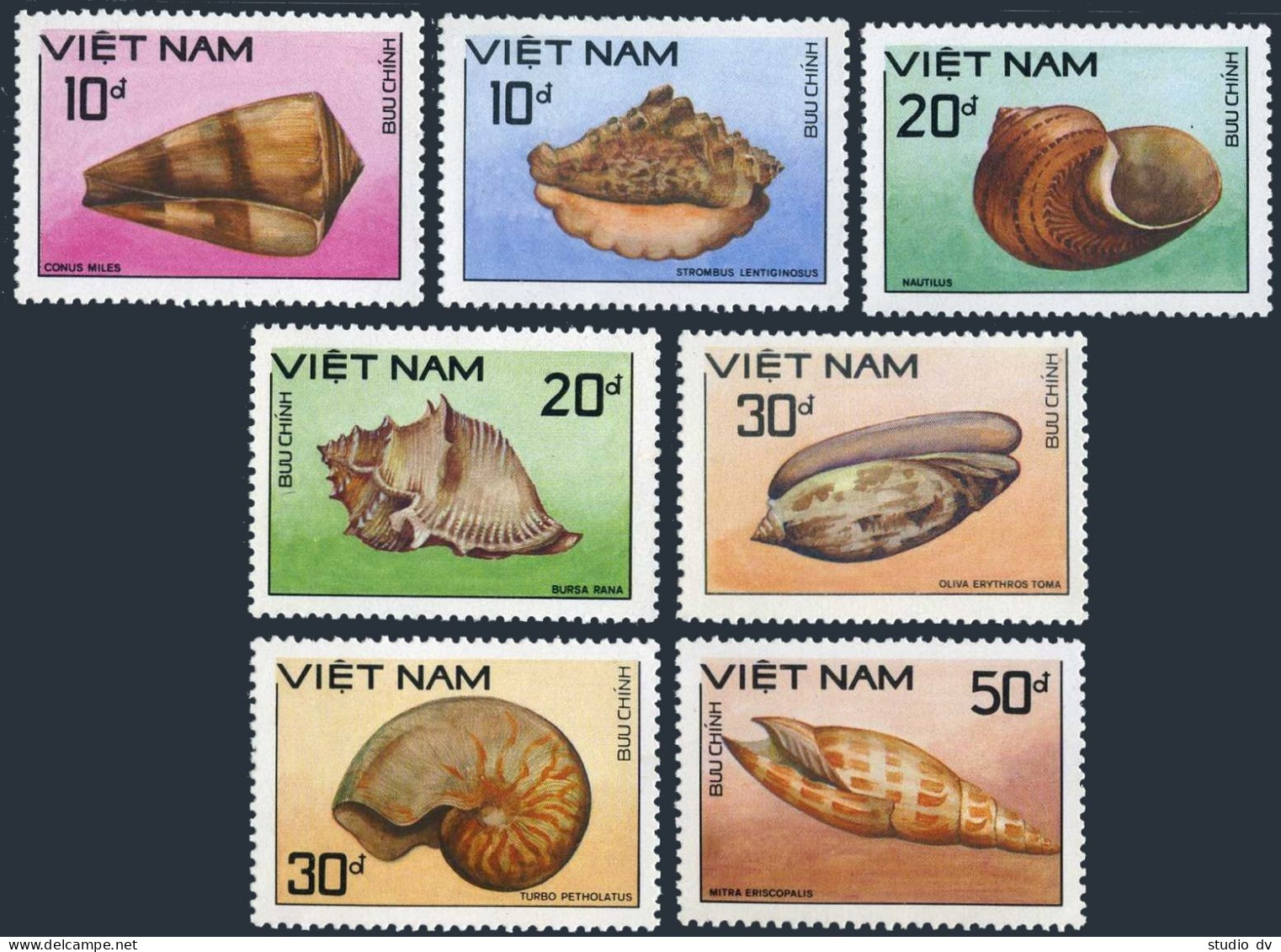 Viet Nam 1916-1922,1923,MNH.Michel 1958-1964,1965 Bl.64. Shells 1988. - Vietnam
