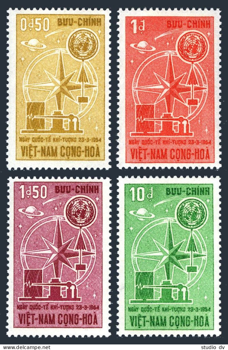 Viet Nam South 235-238, MNH. Michel 312-315. World Meteorological Day, 1964. - Vietnam