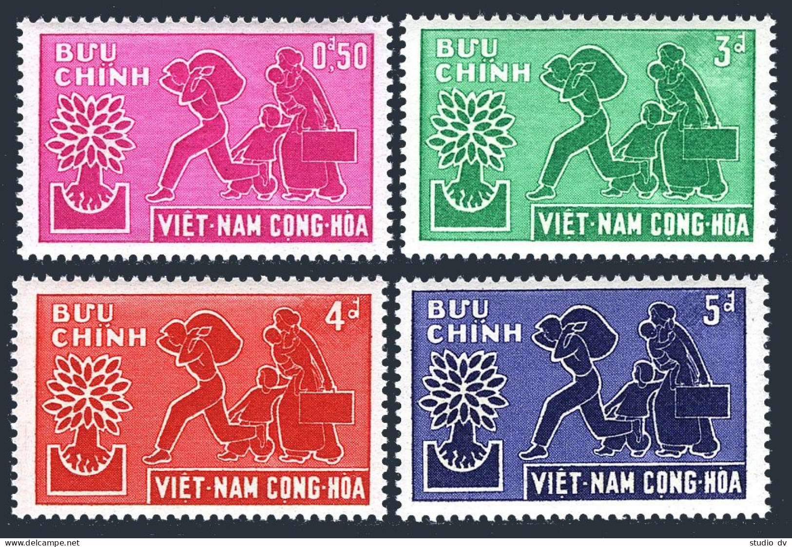 Viet Nam South 132-135, MNH. Michel 204-207. World Refugee Year 1960. - Viêt-Nam