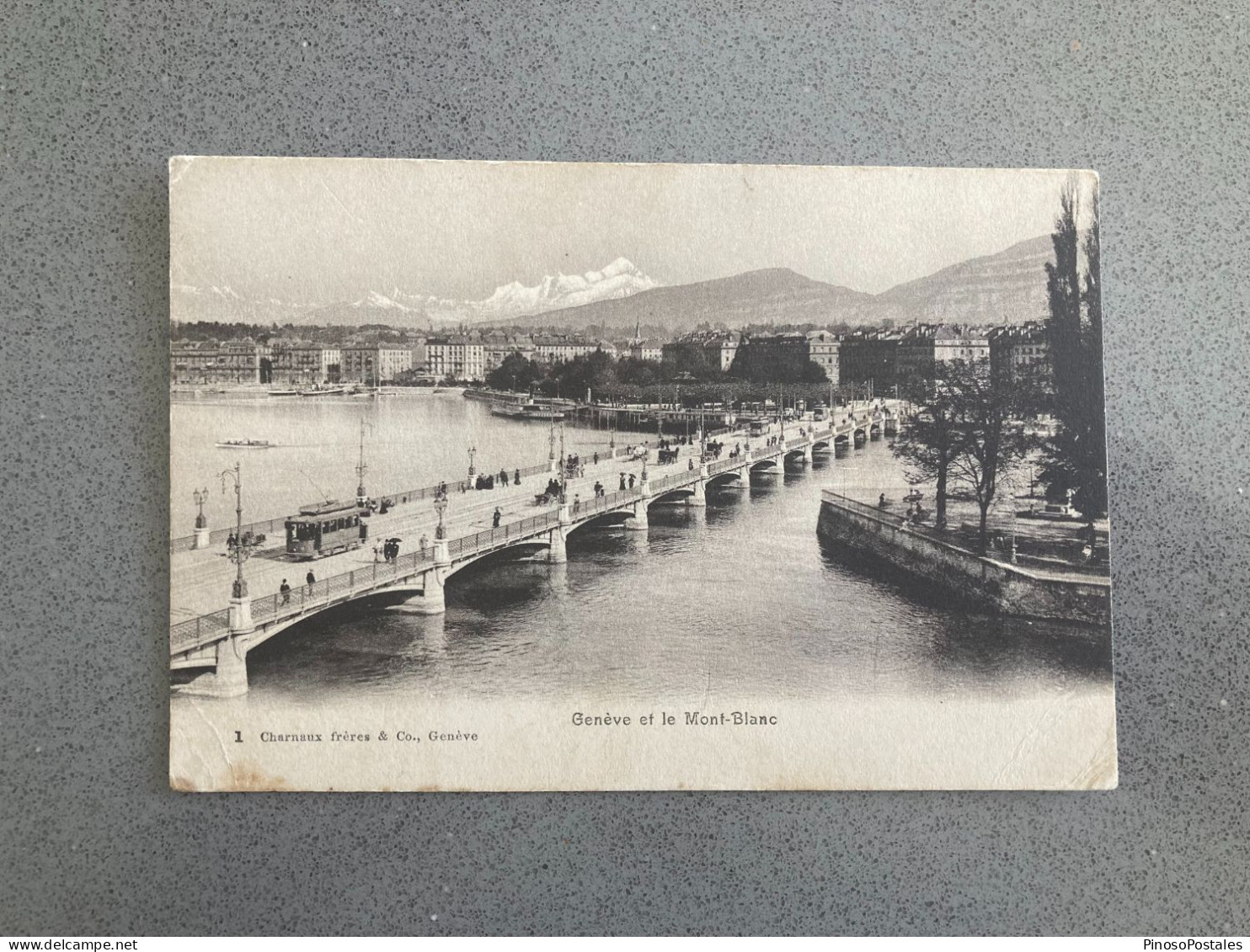 Geneve Et Le Mont-Blanc Carte Postale Postcard - Genève