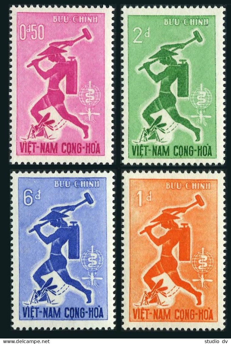 Viet Nam South 185-188, MNH. Mi 262-265. WHO Drive To Eradicate Malaria, 1962. - Viêt-Nam