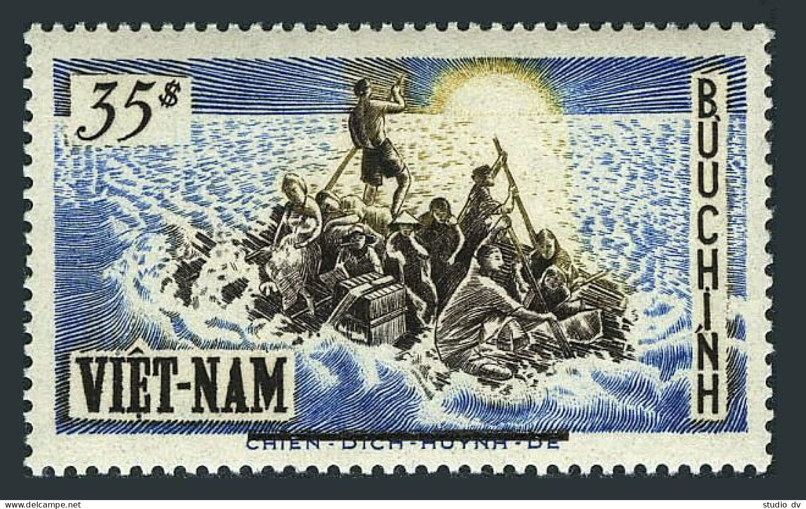 Viet Nam South 54, MNH. Michel 126. Refugees On Raft, 1956. - Viêt-Nam