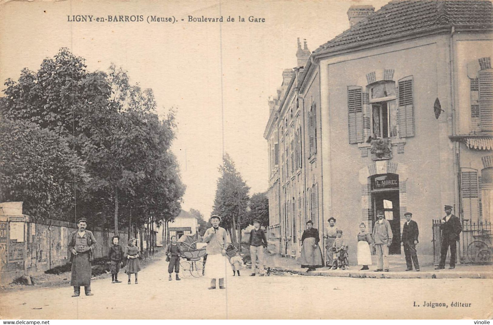 P-24-Mi-Is-1918 : LIGNY-EN-BARROIS. BOULEVARD DE LA GARE - Ligny En Barrois