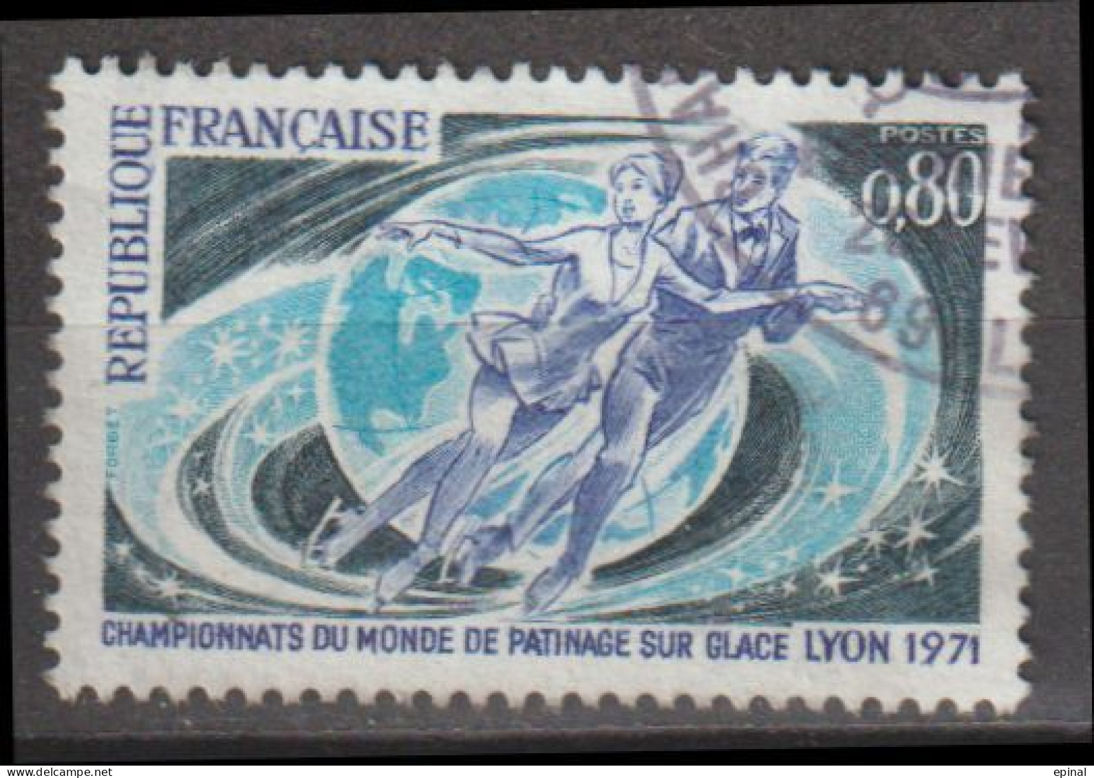 FRANCE : N° 1665 Oblitéré (Championnats Du Monde De Patinage Sur Glace) - PRIX FIXE - - Used Stamps