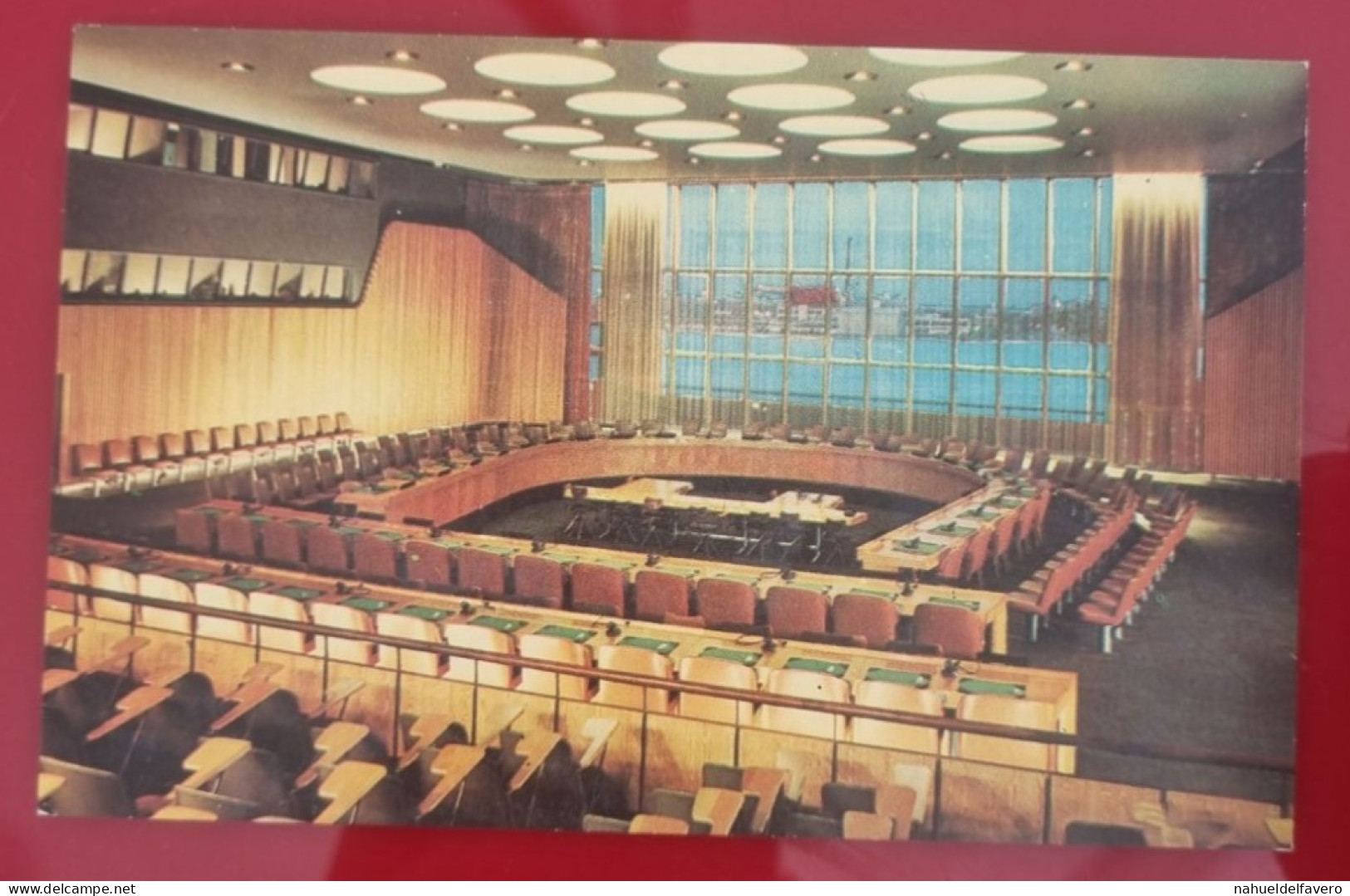 Uncirculated Postcard - USA - NY, NEW YORK CITY - UNITED NATIONS, ECONOMIC AND SOCIAL COUNCIL CHAMBER - Places