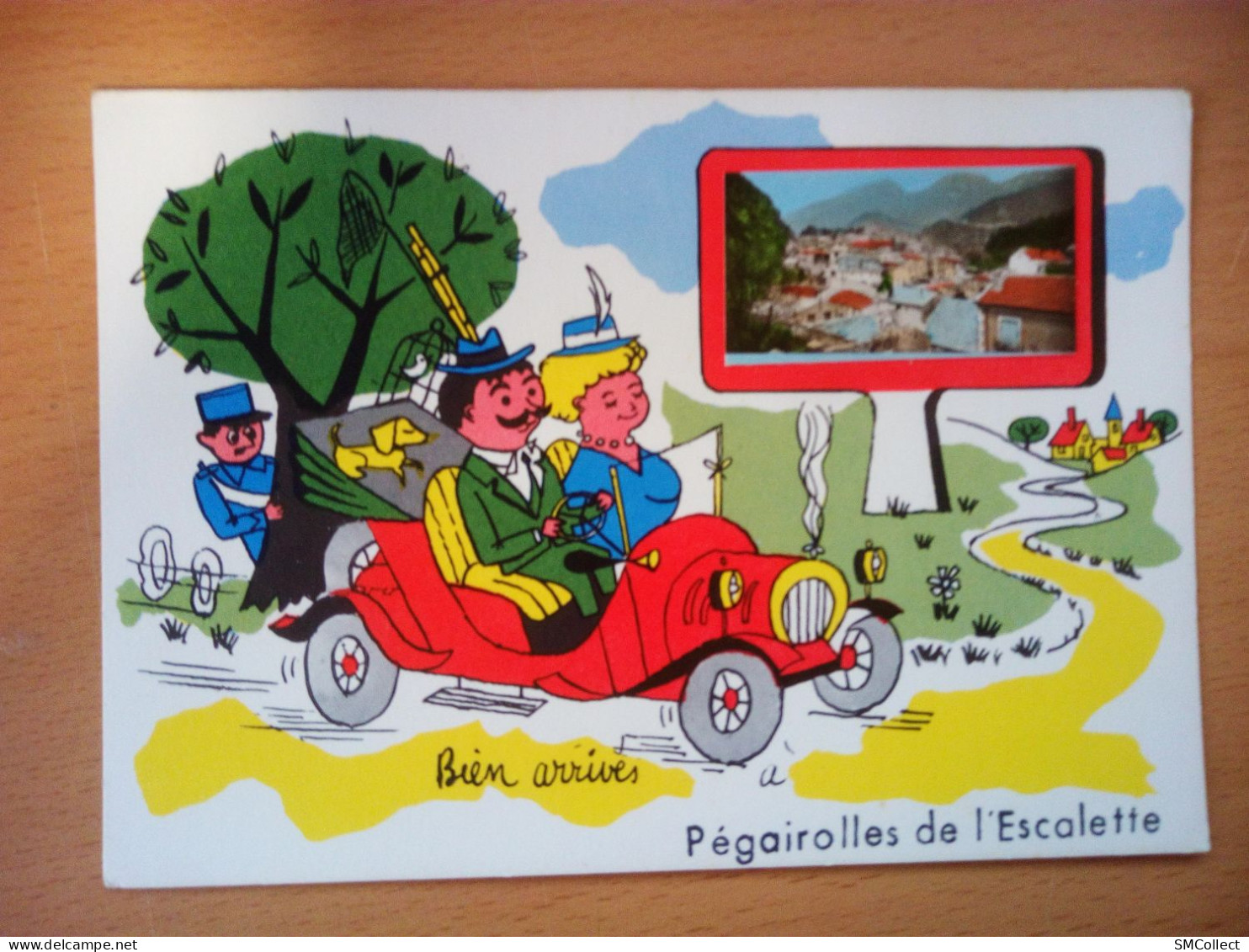 Pégairolles de l'Escalette. Lot de 7 cartes illustrateur inédites (GF4100)